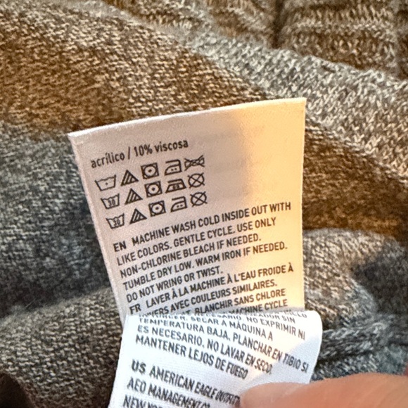 American Eagle Outfitters Gray Knit Long Sleeve Dress size small - Picture 14 of 14